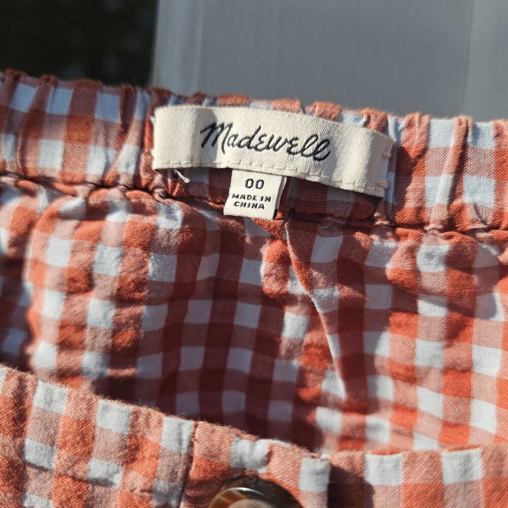Madewell Gingham Square Neck Button Down Top - image 6
